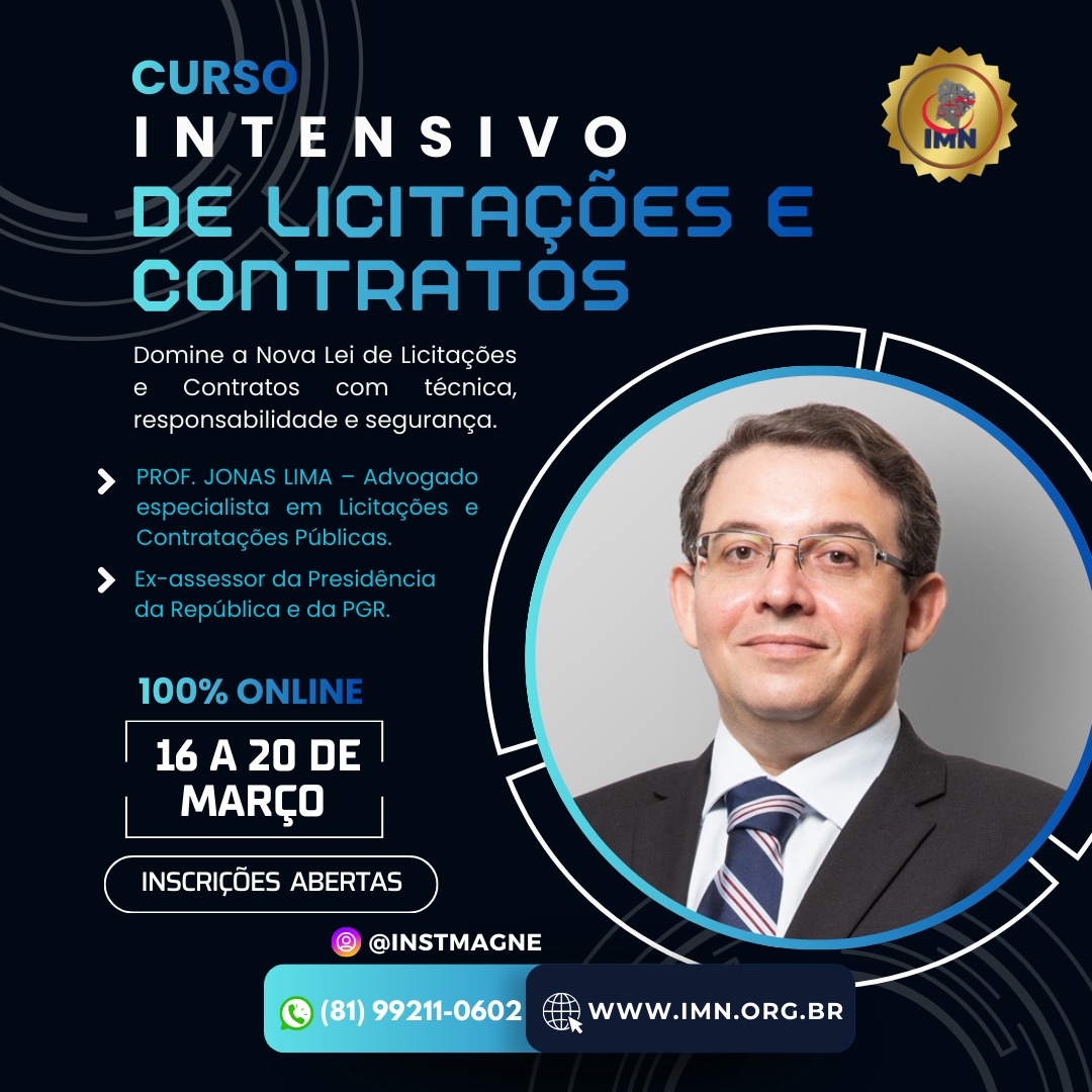 INTENSIVO DE LICITAÇÕES E CONTRATOS