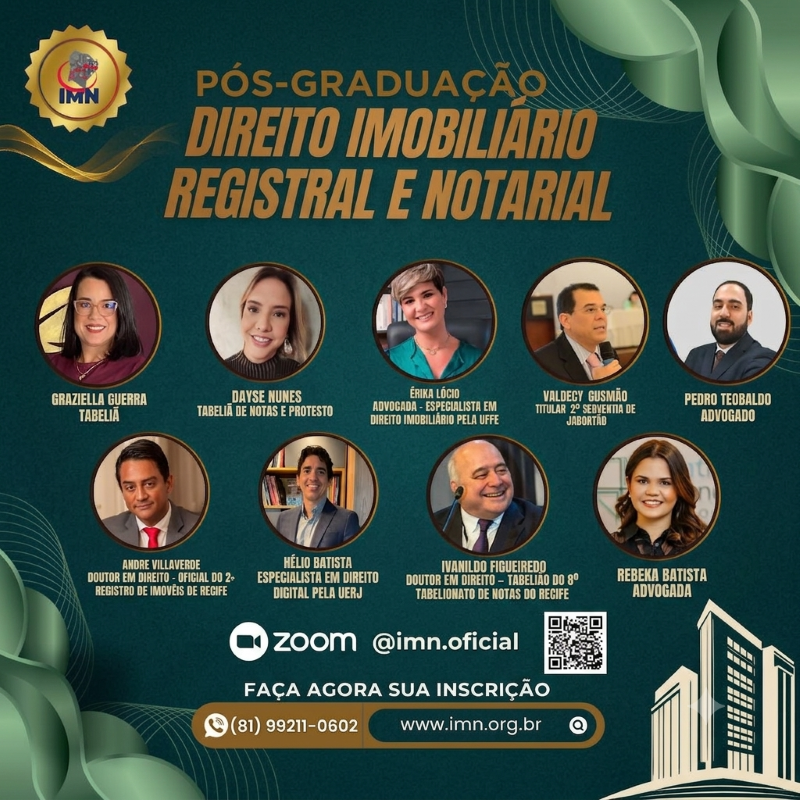 Pós-Graduação em Direito Imobiliário e Registral - 4ª Turma