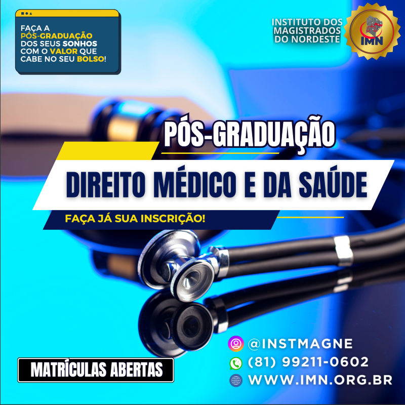 Pós-graduação em Direito Médico e da Saúde