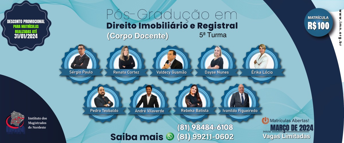 Pós D. Imobiliário - 5a. Turma